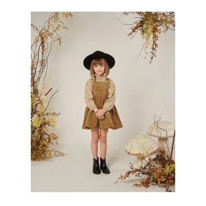 Rylee and cru pinafore dress and blouse 10-12 years